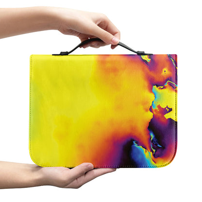 Psychedelic Acid Print Leather Bible Cover