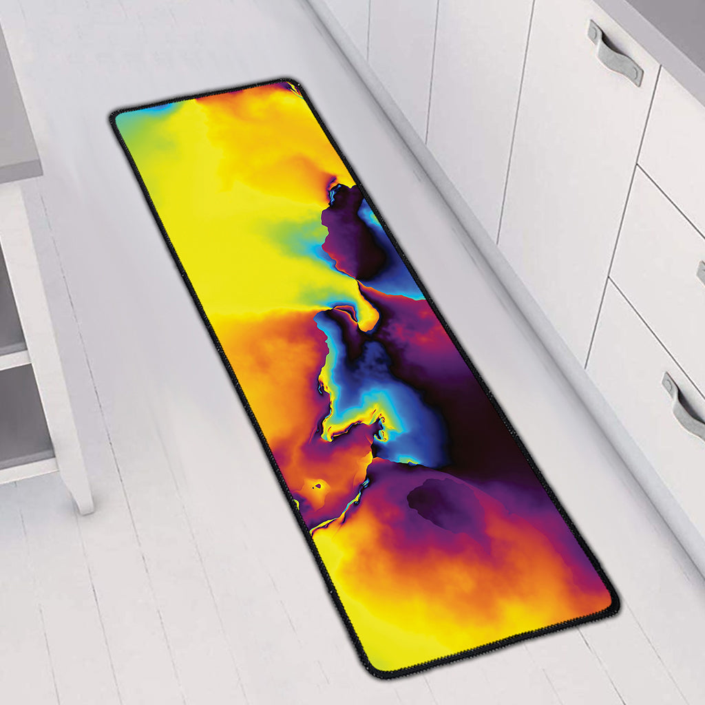 Psychedelic Acid Print Long Kitchen Mat
