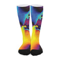 Psychedelic Acid Print Long Socks