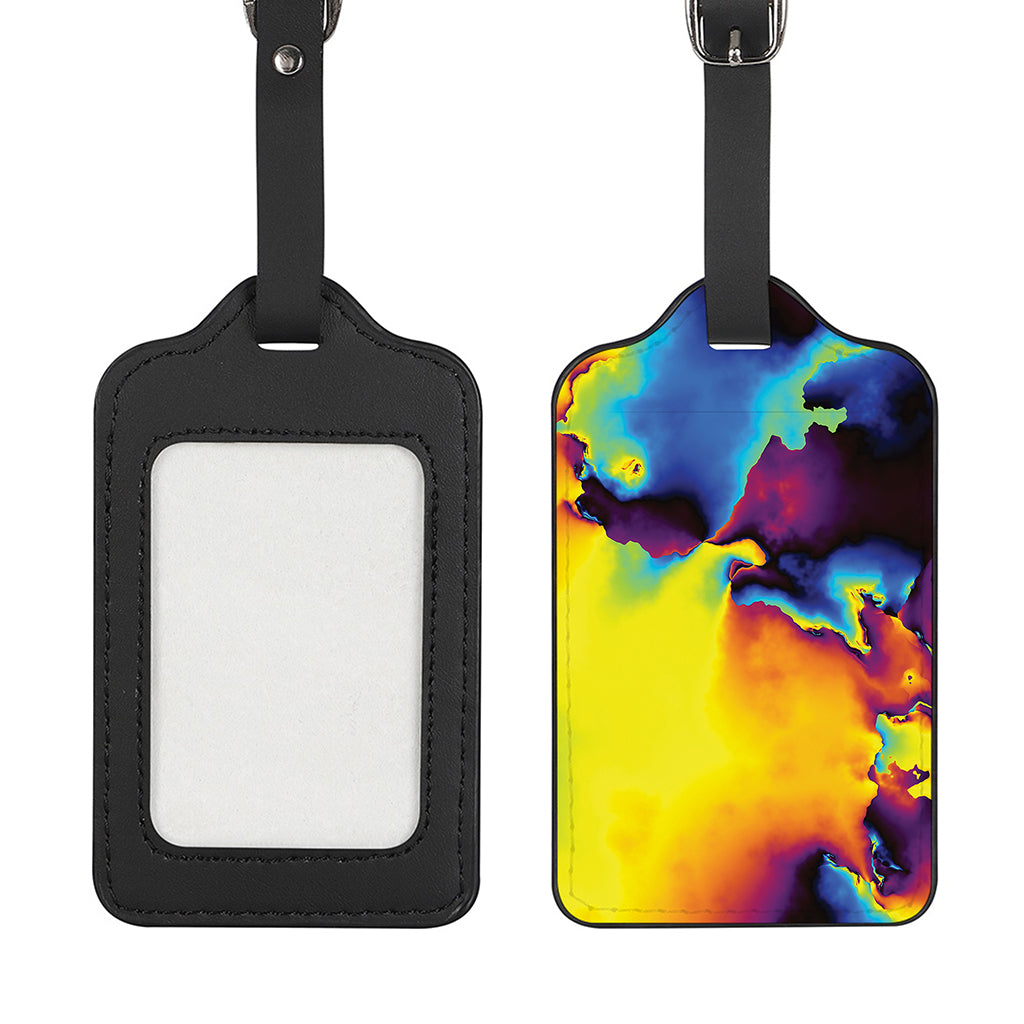 Psychedelic Acid Print Luggage Tag