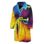 Psychedelic Acid Print Men's Bathrobe