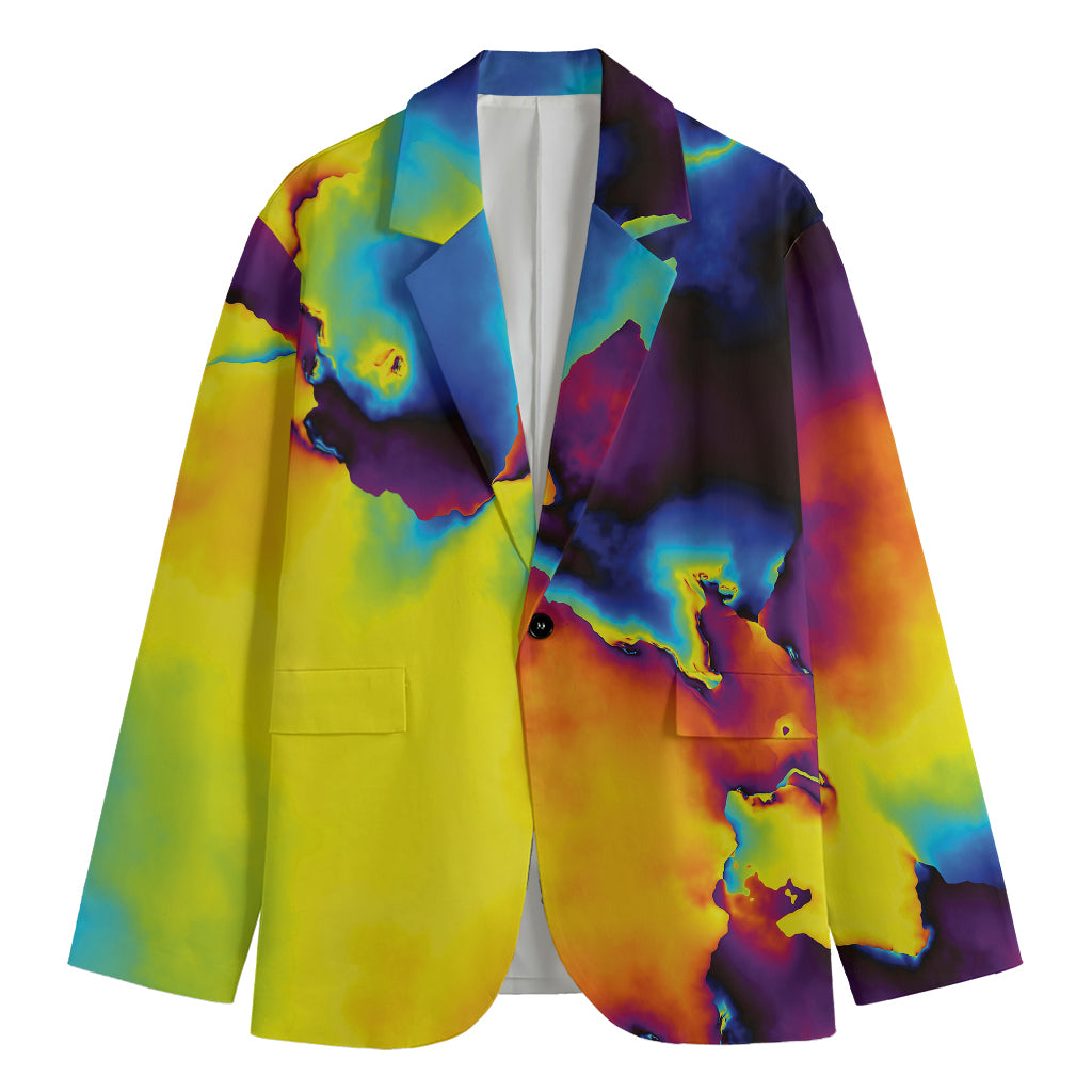 Psychedelic Acid Print Men's Blazer