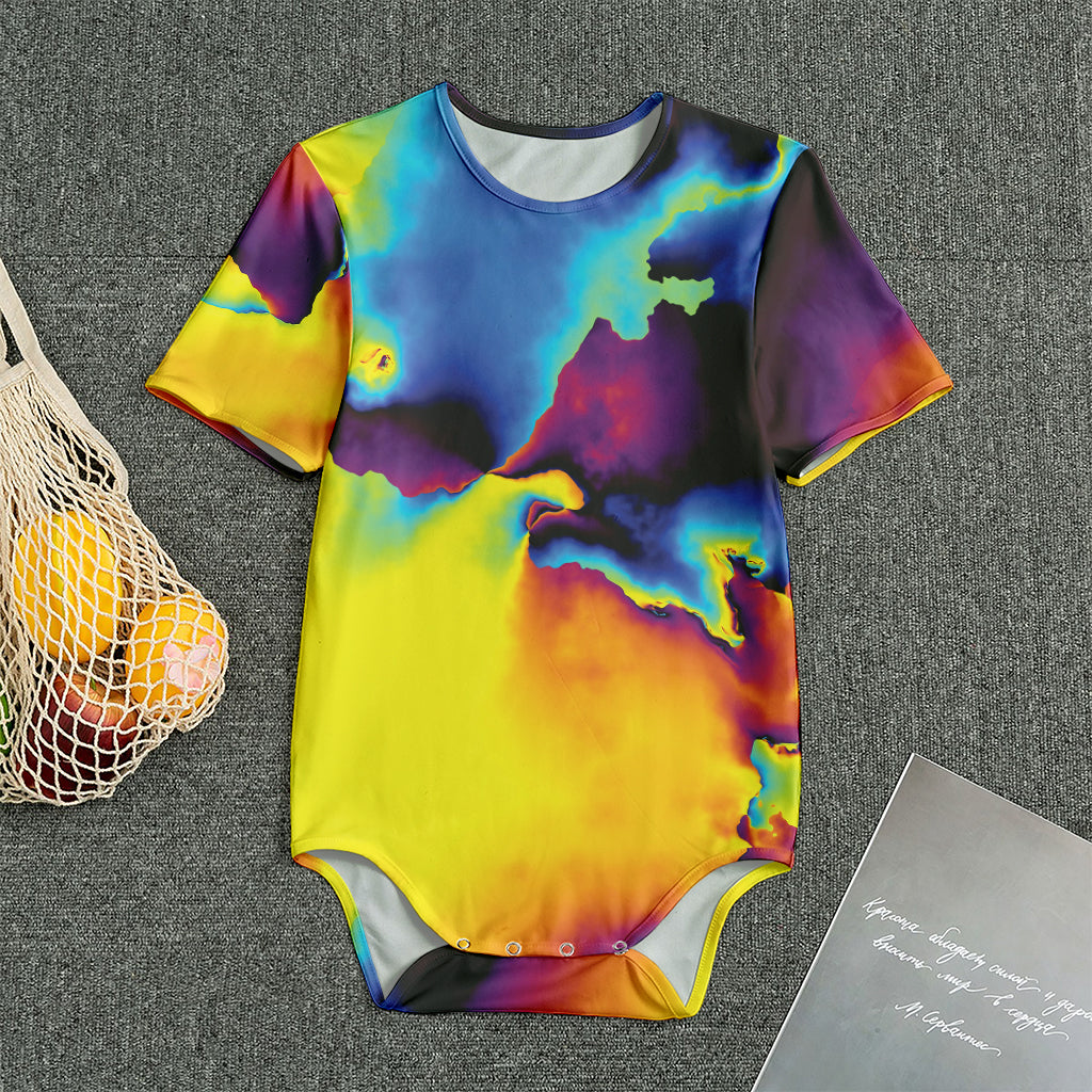 Psychedelic Acid Print Men's Bodysuit