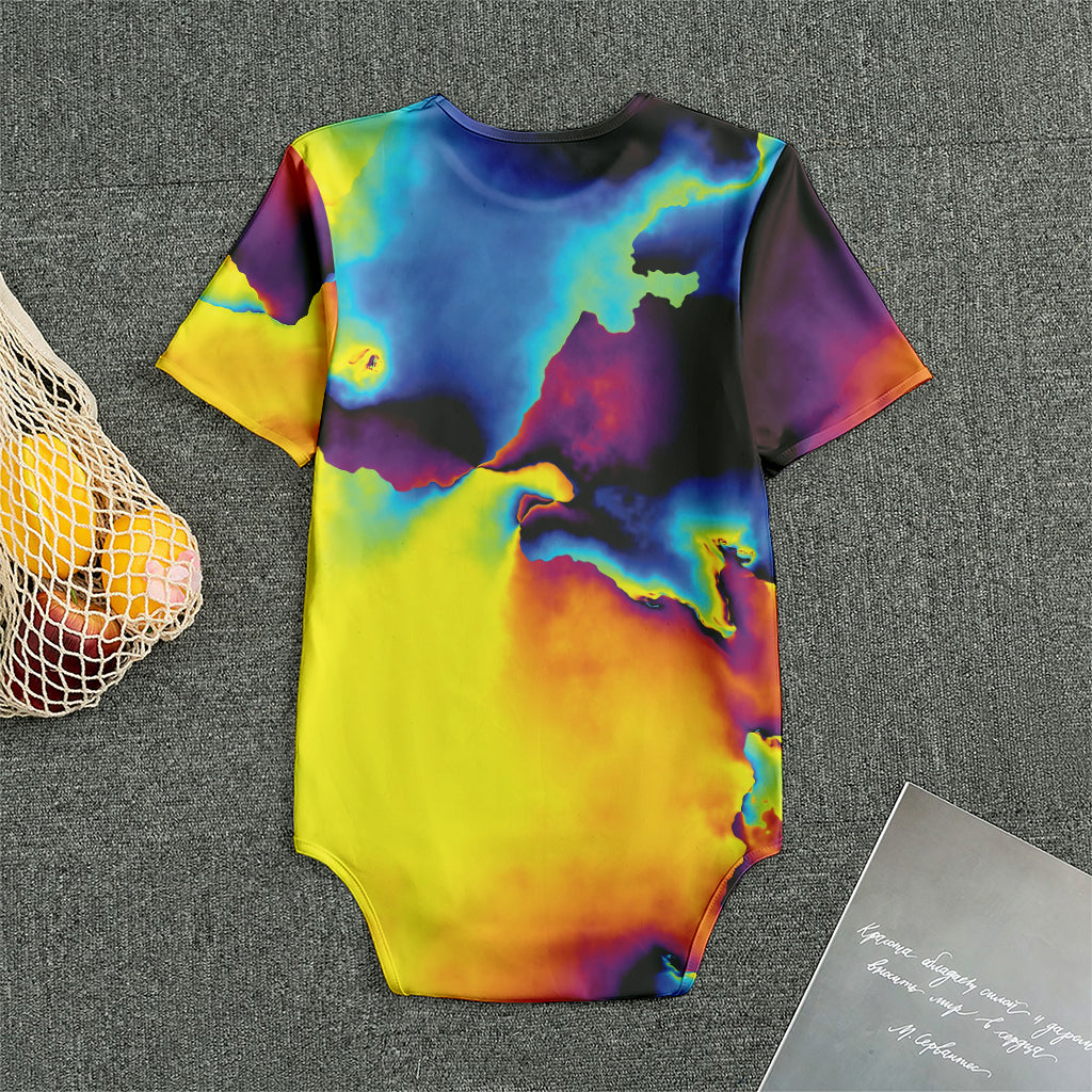 Psychedelic Acid Print Men's Bodysuit