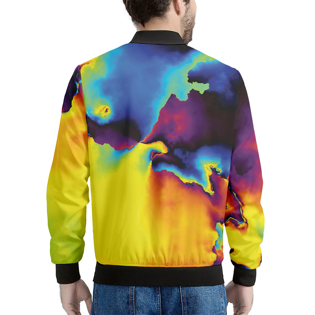 Psychedelic Acid Print Men's Bomber Jacket