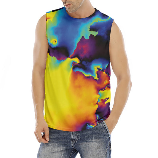 Psychedelic Acid Print Men's Fitness Tank Top