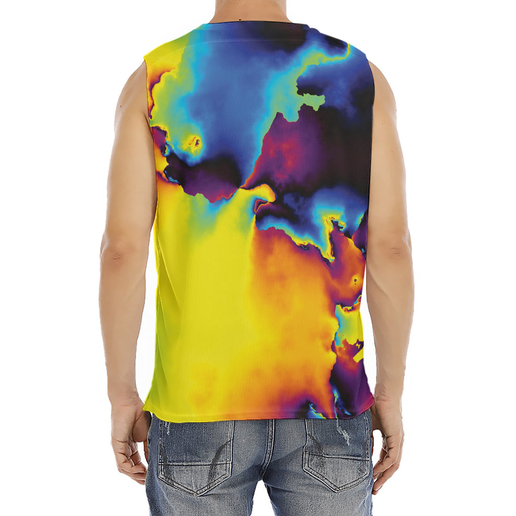 Psychedelic Acid Print Men's Fitness Tank Top