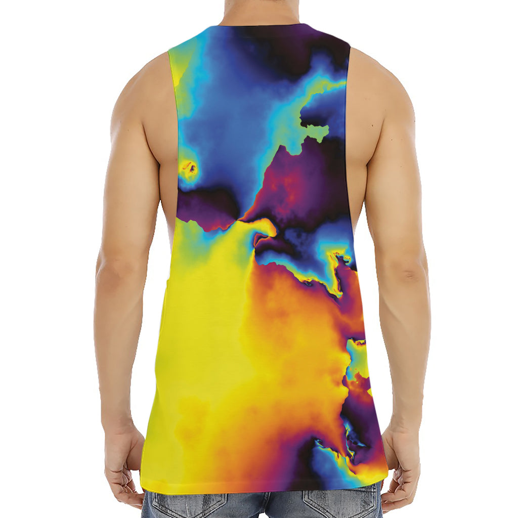 Psychedelic Acid Print Men's Muscle Tank Top