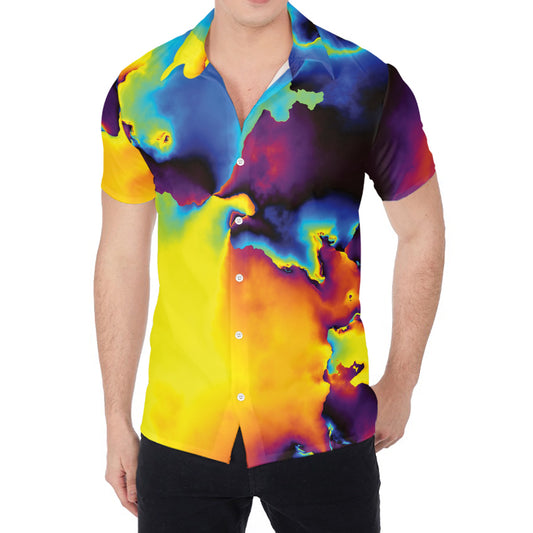 Psychedelic Acid Print Men's Shirt