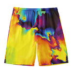 Psychedelic Acid Print Men's Swim Trunks