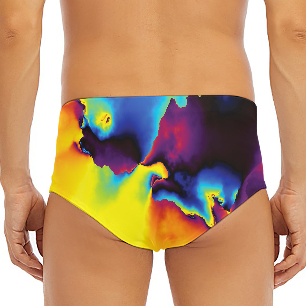 Psychedelic Acid Print Men's Triangle Swim Briefs