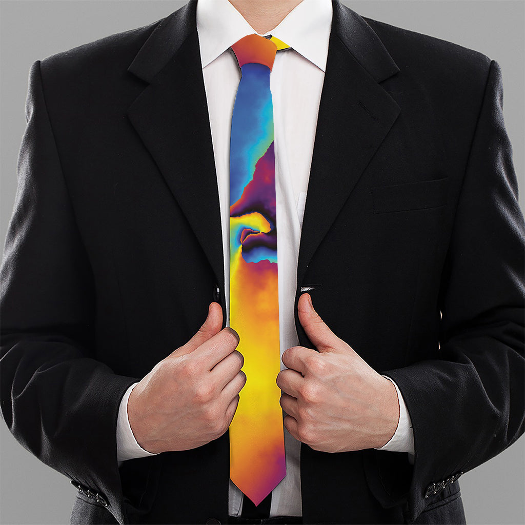 Psychedelic Acid Print Necktie