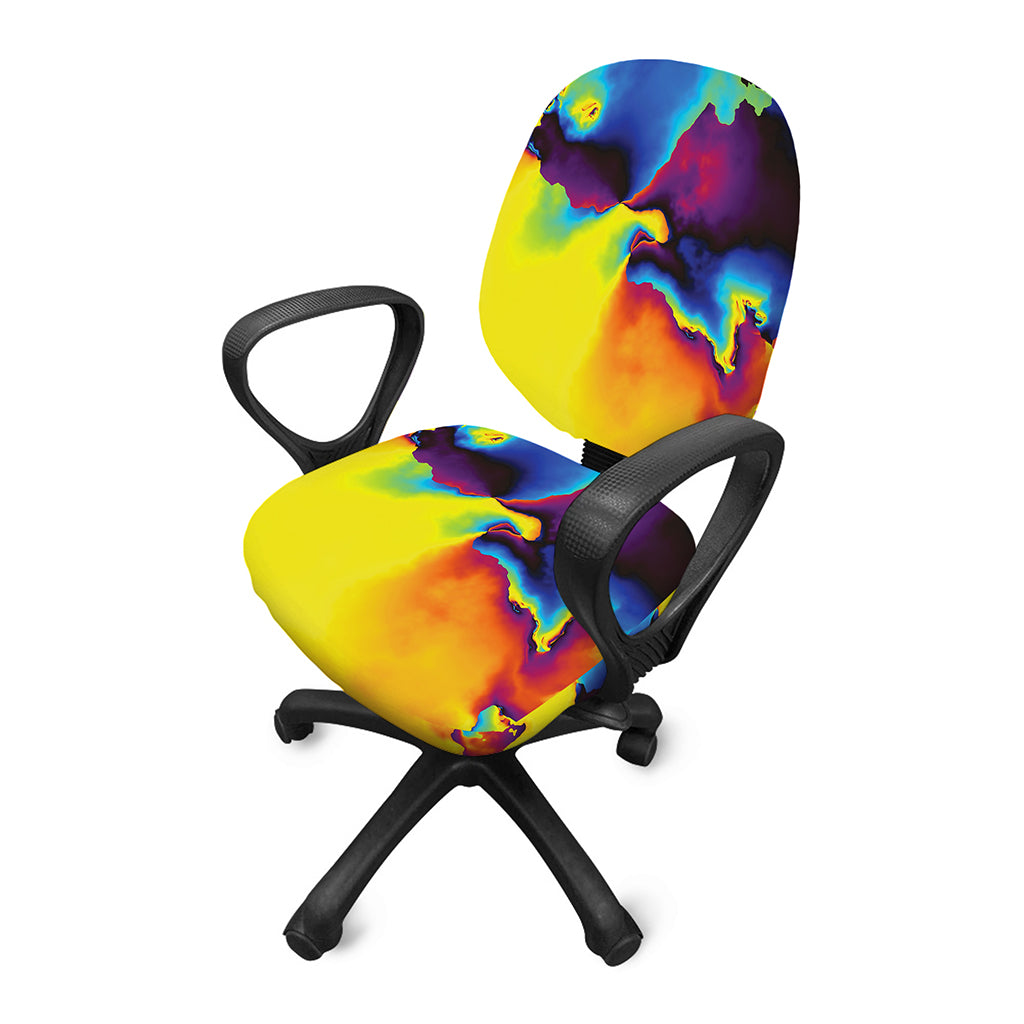 Psychedelic Acid Print Office Chair Cover