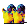 Psychedelic Acid Print Oven Mitts