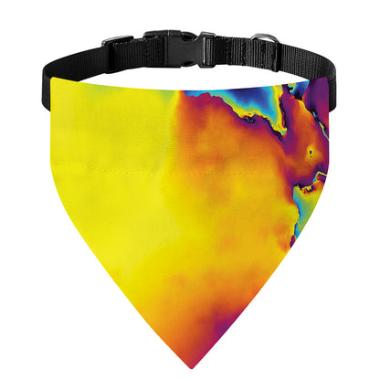 Psychedelic Acid Print Over The Collar Dog Bandana