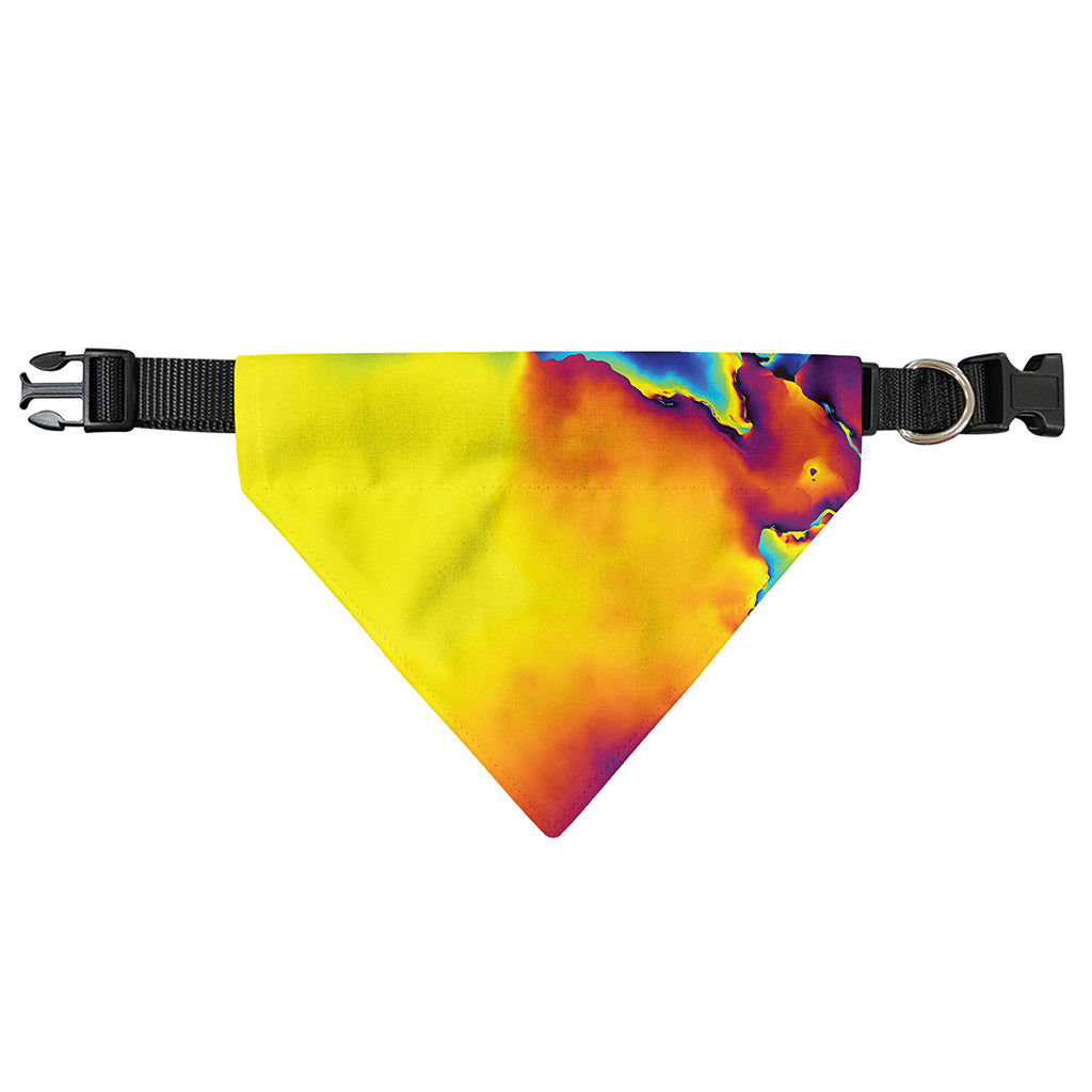 Psychedelic Acid Print Over The Collar Dog Bandana