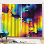 Psychedelic Acid Print Pencil Pleat Curtains