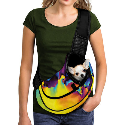 Psychedelic Acid Print Pet Sling Carrier