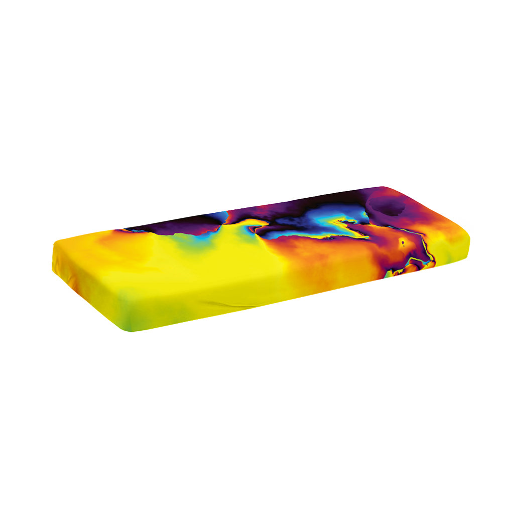 Psychedelic Acid Print Piano Keyboard Cover