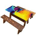 Psychedelic Acid Print Picnic Table Cover