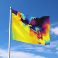 Psychedelic Acid Print Polyester Flag