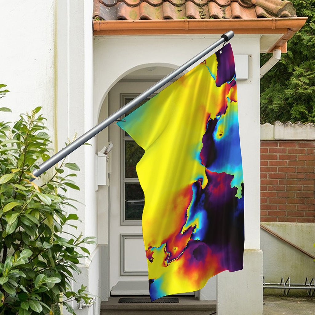 Psychedelic Acid Print Polyester Flag