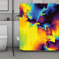 Psychedelic Acid Print Polyester Shower Curtain