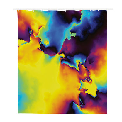 Psychedelic Acid Print Polyester Shower Curtain