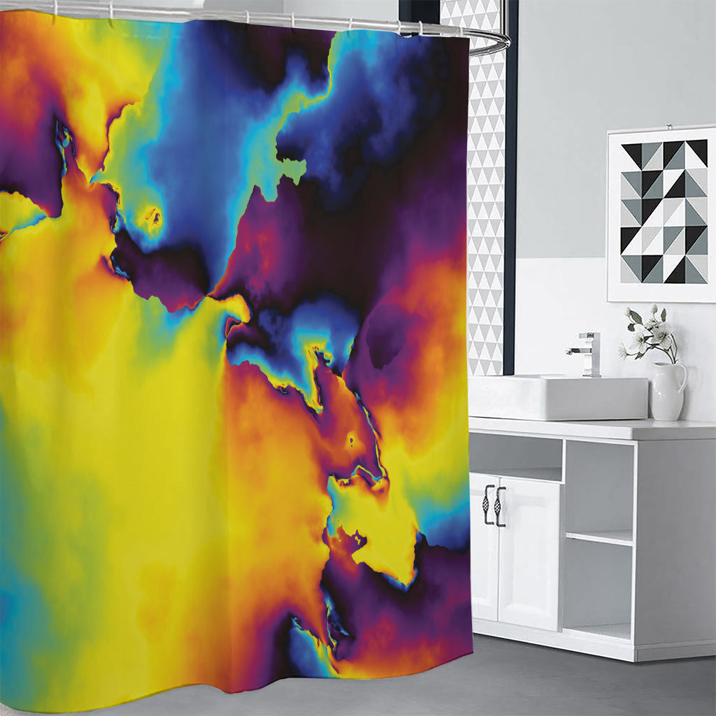 Psychedelic Acid Print Premium Shower Curtain