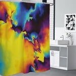 Psychedelic Acid Print Premium Shower Curtain