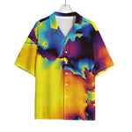 Psychedelic Acid Print Rayon Hawaiian Shirt