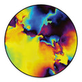 Psychedelic Acid Print Round Floor Mat
