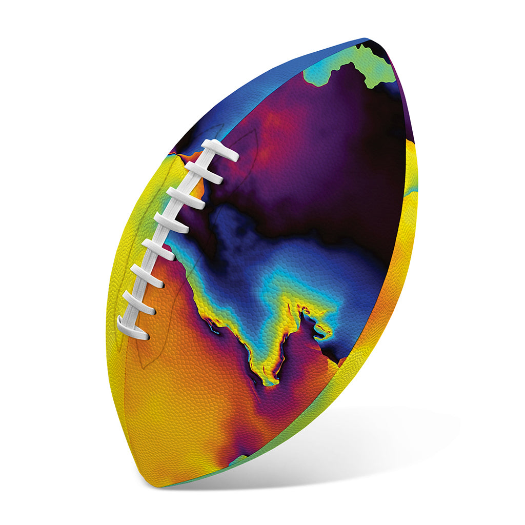 Psychedelic Acid Print Rugby Ball