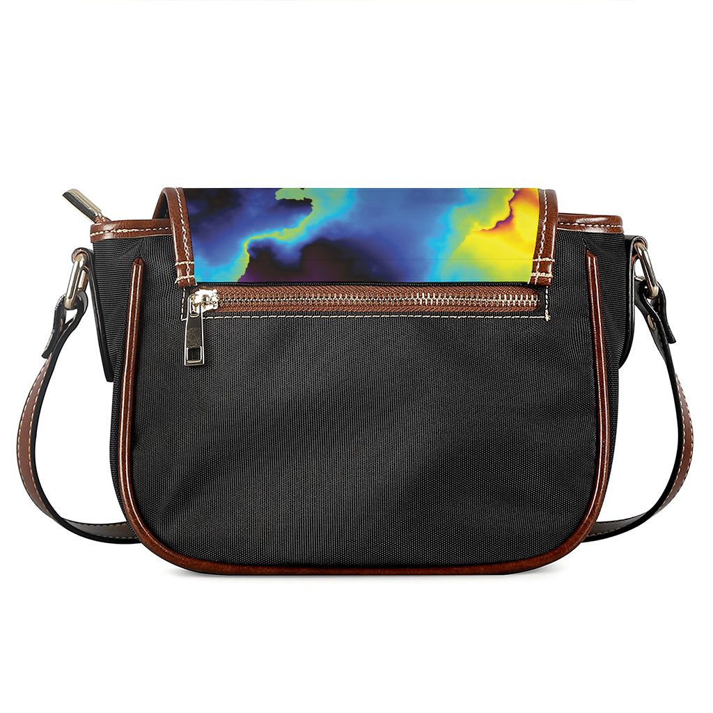 Psychedelic Acid Print Saddle Bag