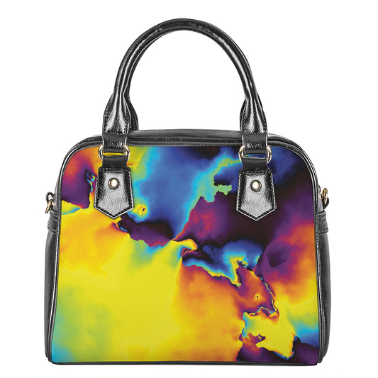Psychedelic Acid Print Shoulder Handbag