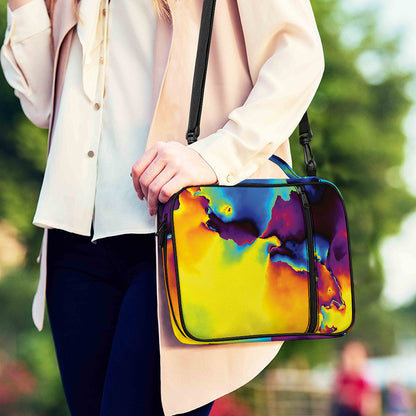 Psychedelic Acid Print Shoulder Strap Bible Bag
