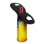 Psychedelic Acid Print Single Neoprene Wine Tote
