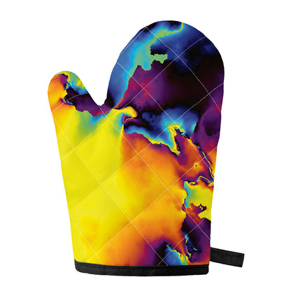 Psychedelic Acid Print Single Oven Mitt