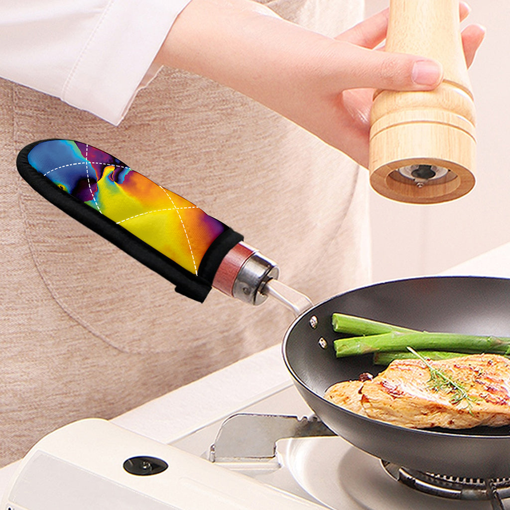 Psychedelic Acid Print Skillet Handle Cover