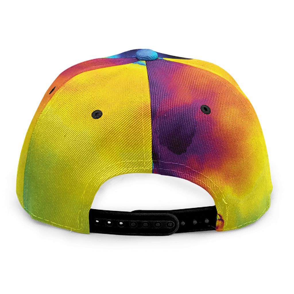 Psychedelic Acid Print Snapback Cap