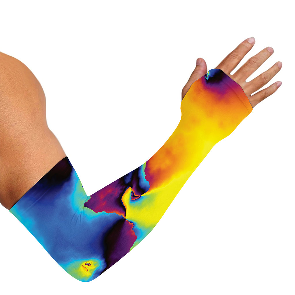 Psychedelic Acid Print Sun Protection Arm Sleeves