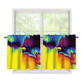 Psychedelic Acid Print Tier Curtains