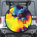 Psychedelic Acid Print Tire Cover