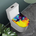 Psychedelic Acid Print Toilet Lid Cover