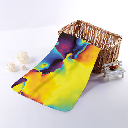 Psychedelic Acid Print Towel