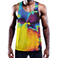 Psychedelic Acid Print Men's Workout Tank Top