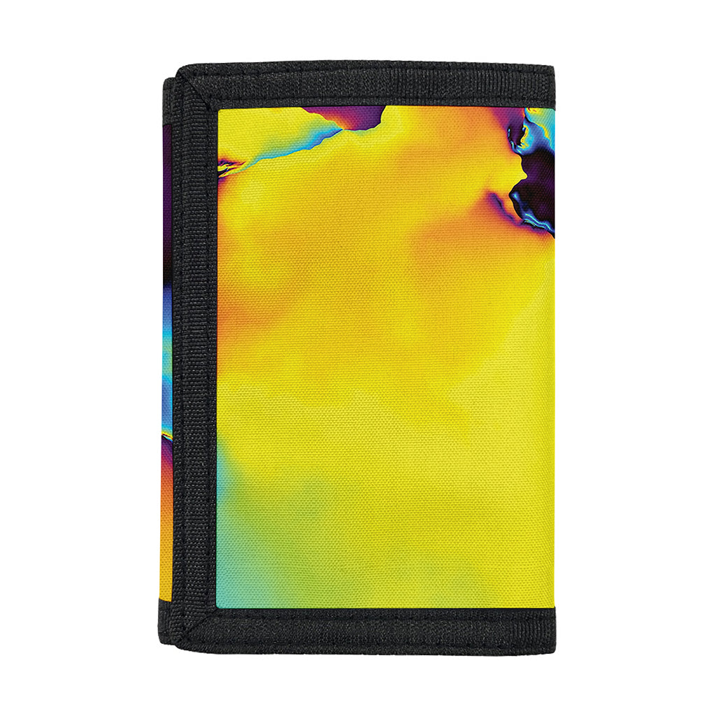 Psychedelic Acid Print Trifold Wallet