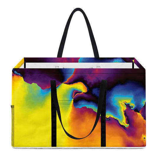 Psychedelic Acid Print Utility Tote Bag