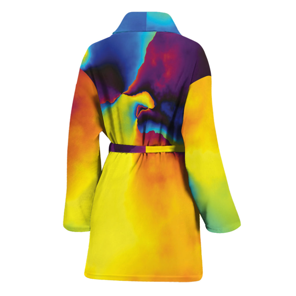 Psychedelic Acid Print Women's Bathrobe