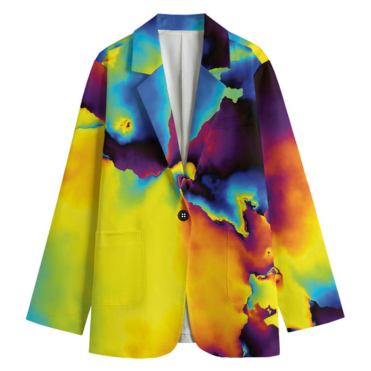 Psychedelic Acid Print Women's Blazer